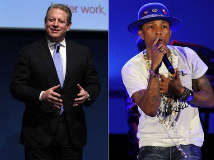 Pharrell Williams - Al Gore Heading To World Economic Forum