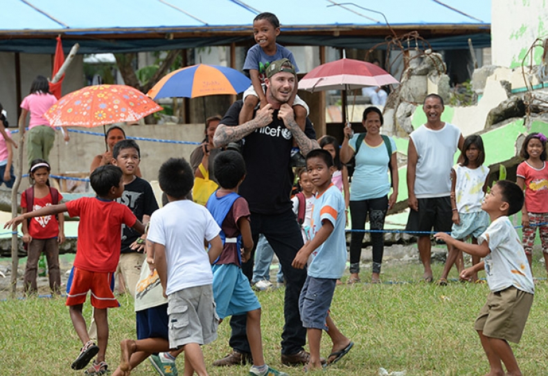 David Beckham Launches New UNICEF Fund