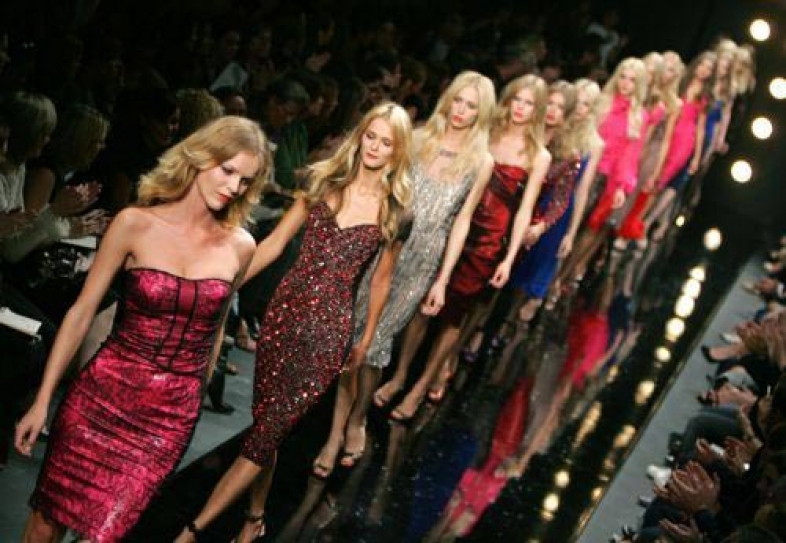 Young ladies hold glamorous fashion show fundraiser