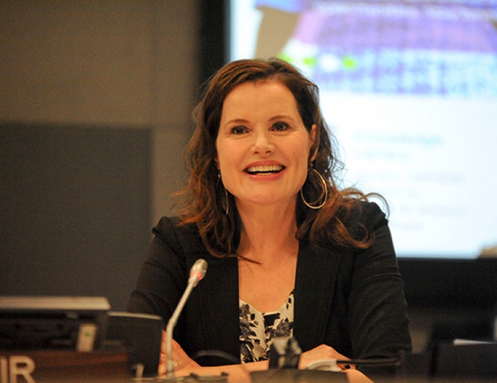 Actress Geena Davis Takes Fight For Women In Film Worldwide.