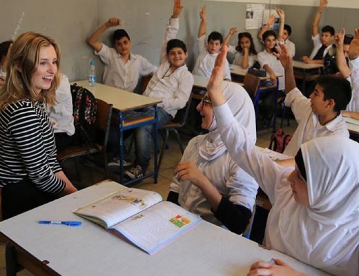 Downton Abbey Star Visits Syrian Refugees In Lebanon.