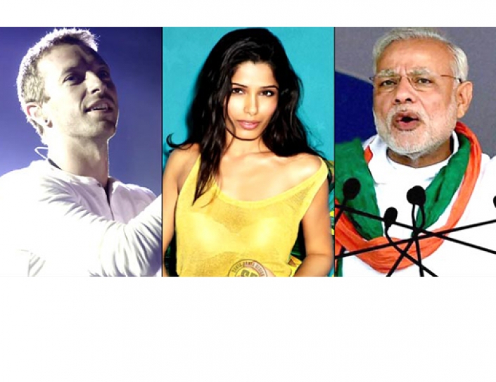 Coldplay's Chris Martin, Freida Pinto Meet PM.