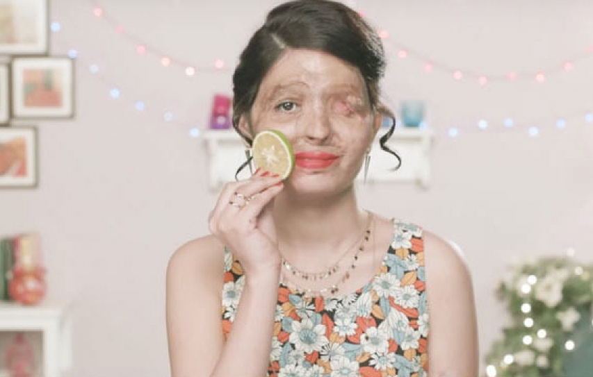 Reshma Makes A Bold Statement With Red Lipstick