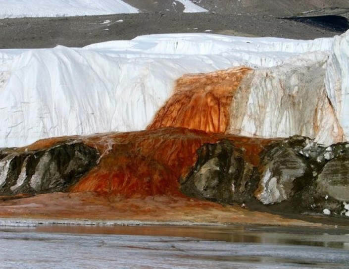 Antarctica’s Weird And Wondrous Blood Falls Houses Tons Of Ancient Microbes.