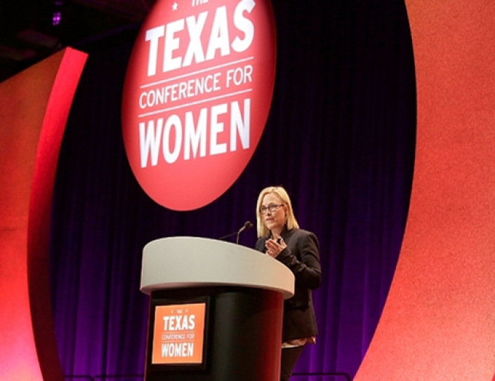 Patricia Arquette And Robin Roberts Speak At Texas Conference For Women.