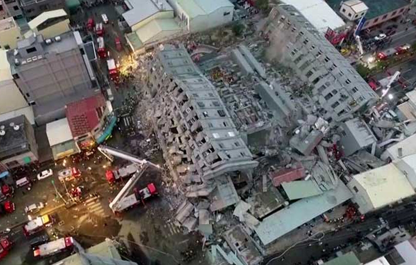 At Least 14 Dead And 100 Missing After Quake Topples Apartment Tower In Taiwan