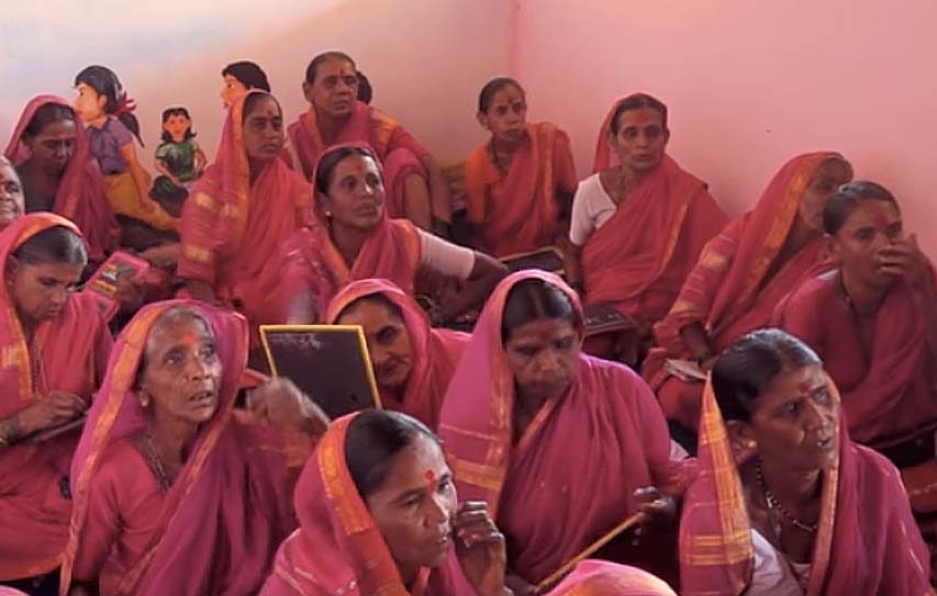 Women From Ages Of 60 To 90 Are Learning ABC's At School For Grannies