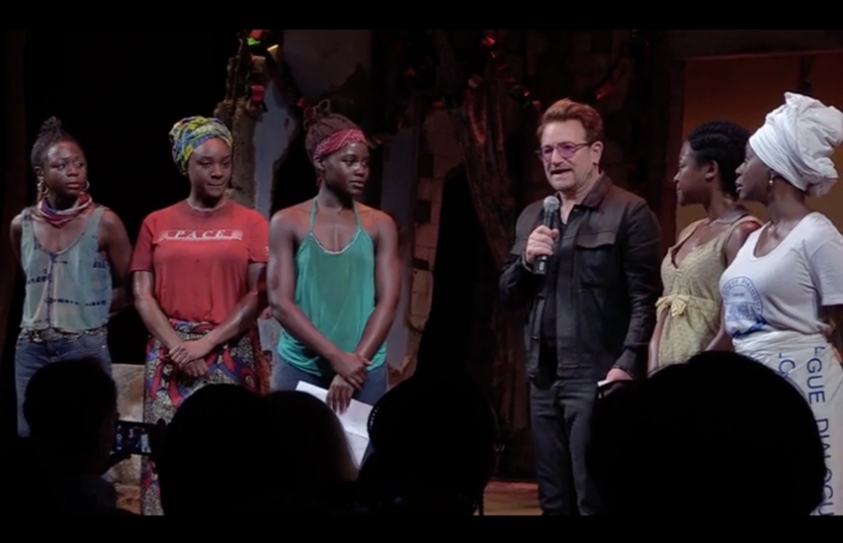 Bono Joins Lupita Nyong’o At Broadway’s ‘Eclipsed’ Show To Raise Awareness About Missing Girls In Nigeria Here's Another Reason To Sing Bono's Praises
