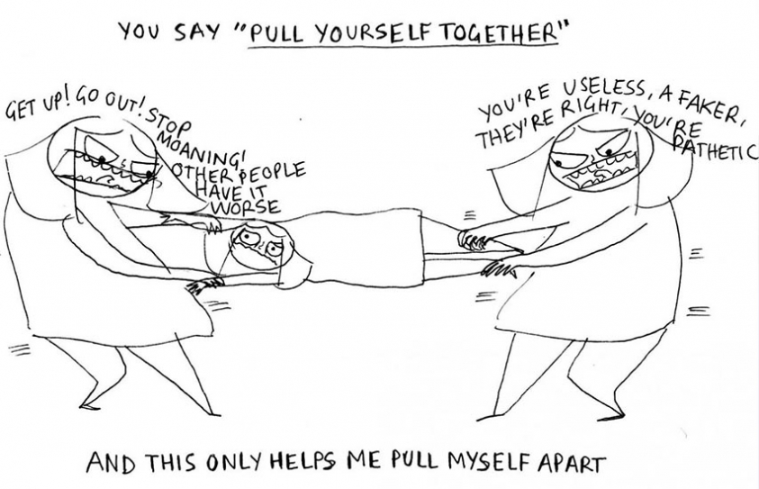 An Illustrator's Brutally Honest And Witty Take On Living With Mental Illness