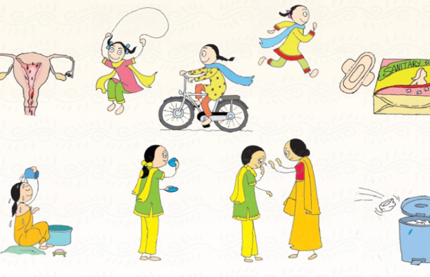 Programme to educate adolescent girls on menstrual health management