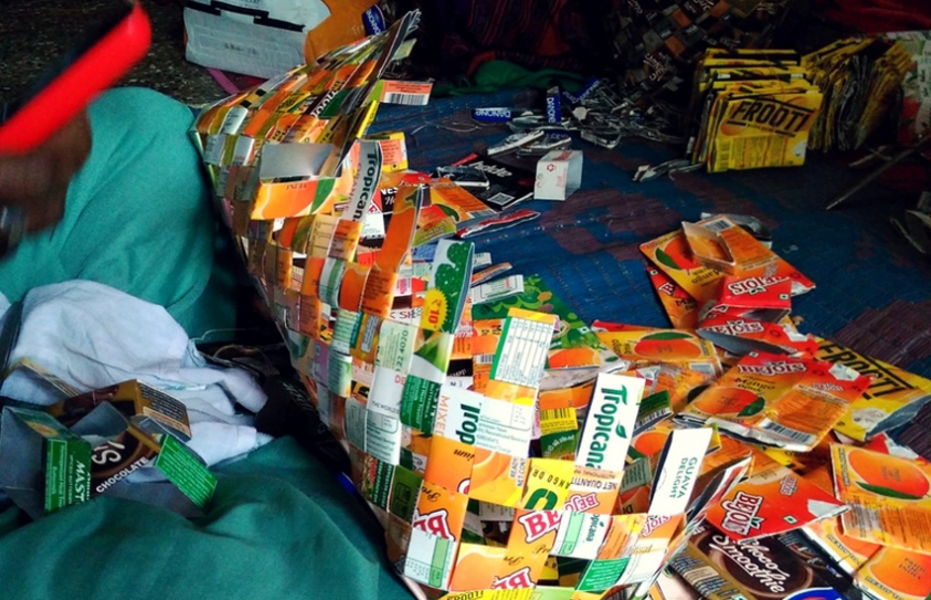 These 11 Women Do Their Bit For The Environment By Turning Juice Tetra Packs Into Amazing Products