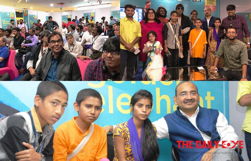 The Little Directors of Bihar and their Young Mentors recognised at the 20th ICFFI in Hyderabad