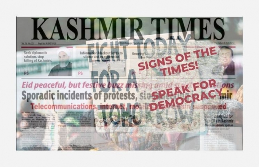 Signs of the times: Speak for Democracy